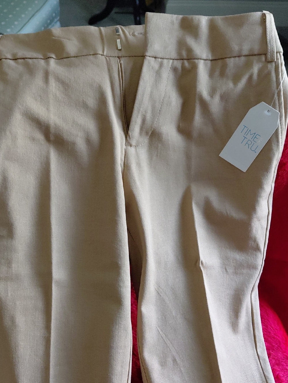 Time and Tru Men's Tan Pull-On Chinos